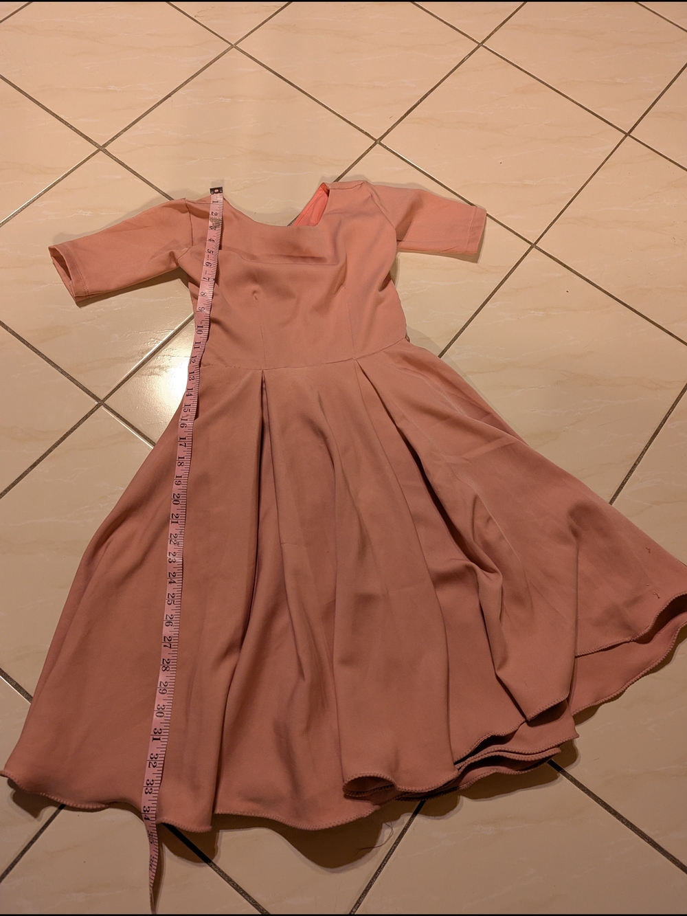 Women's Pink Fit & Flare Dress